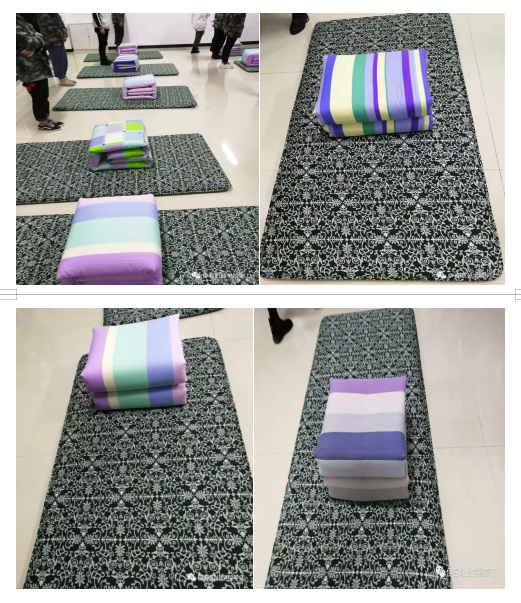 我校舉辦“展青春風(fēng)采”疊軍被大賽 我校舉辦“展青春風(fēng)采”疊軍被大賽