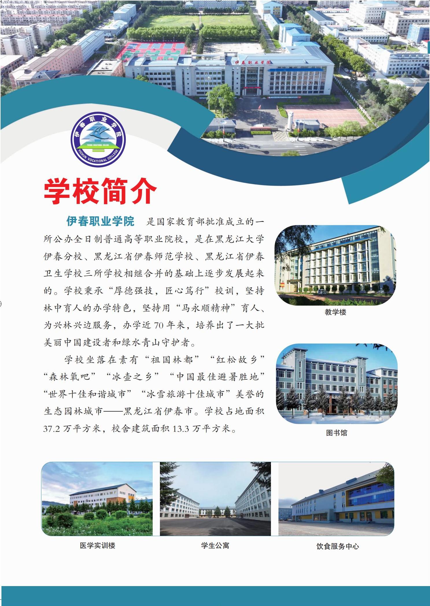 伊春職業(yè)學院 招生簡章(定稿)_00